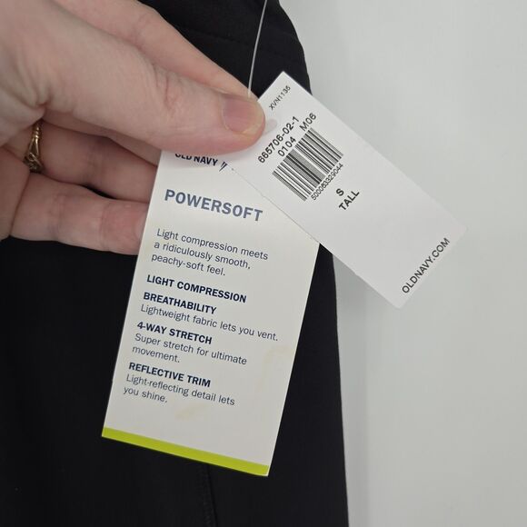 NWT Old Navy Active Powersoft Small Tall Black Legging - Picture 4 of 5